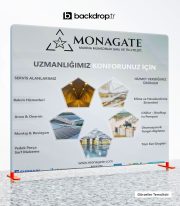 Sahne Arkası Backdrop Stand 1000x300cm