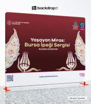 Sahne Arkası Backdrop Stand 800x230cm