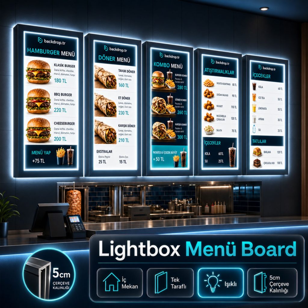 lightbox-menü-board-ışıklı