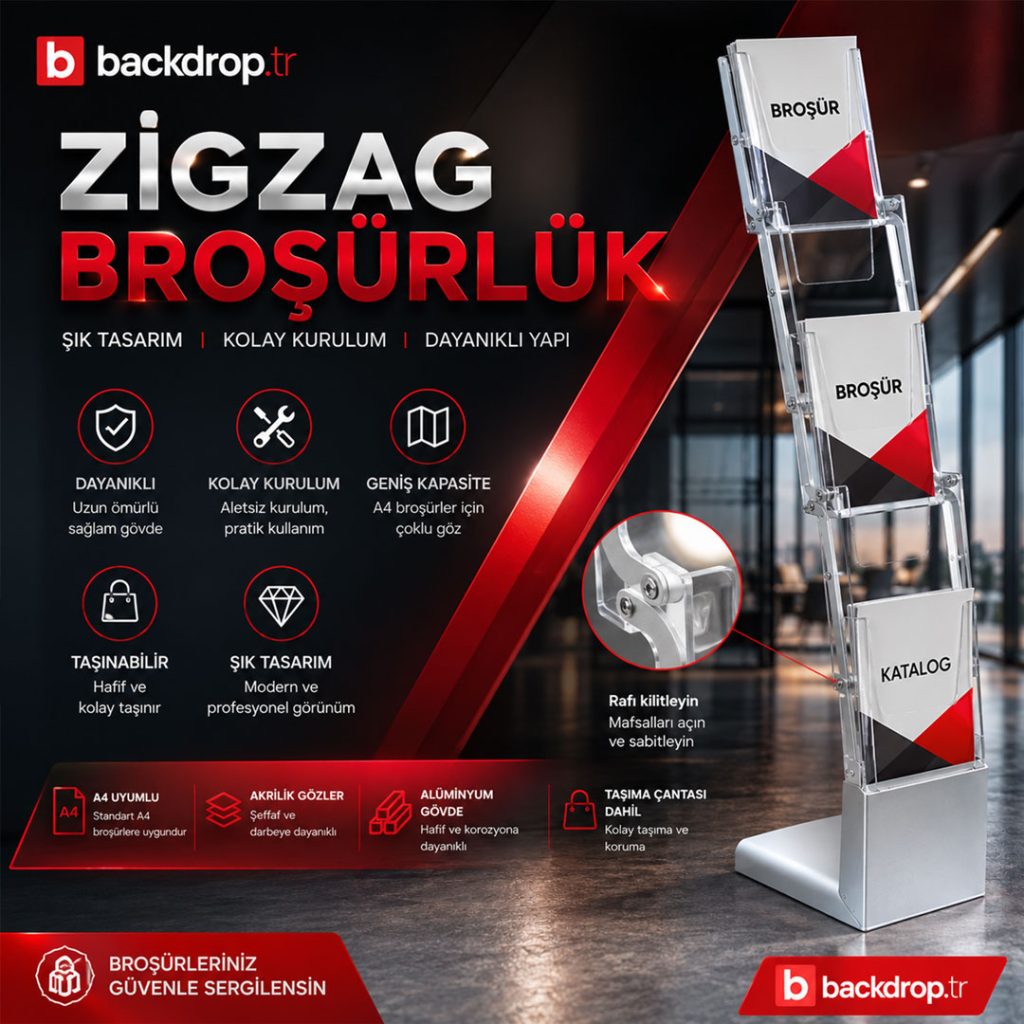 zigzag-broşürlük